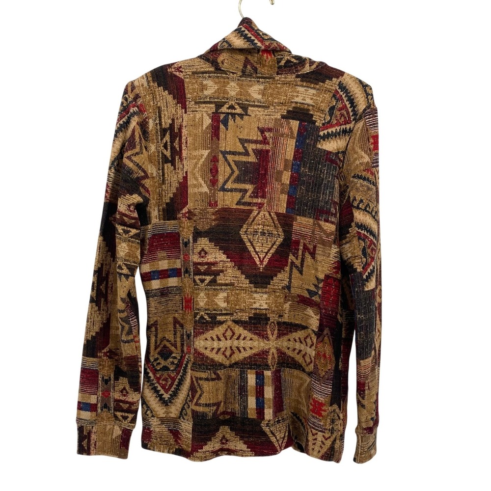 LRL Lauren Jeans Co. Ralph Lauren Womens Med Multi Aztec Southwestern Jacket NWT - Picture 2 of 11